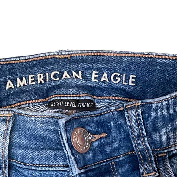 American Eagle Womens Hi-Rise Jegging Size 0‎ Blue Denim Ne(X)t Level Flex 25X30 - Picture 4 of 6